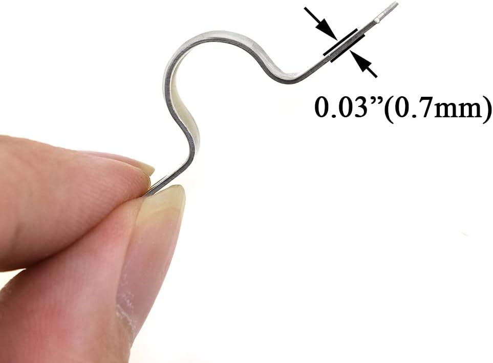 Hahiyo Two Holes Pipe Tube U Bracket Clamps 10MM Heavy Duty No Rust Shiny Strong Resist Wind No Sharp Rigid Strap Clip Conduit Ring 304 Stainless Steel for Fixing Supporting Decorating 10pcs