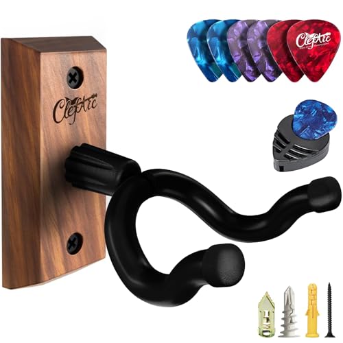 ClefArc Guitar Wall Mount - U-Shape Hardwood Guitar...