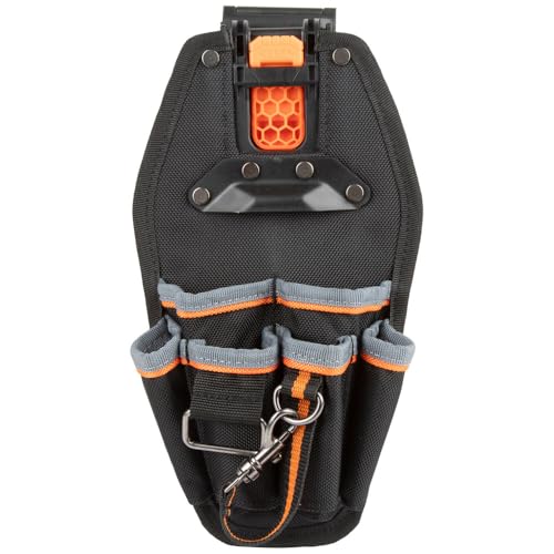Klein Tools 55830MB MODbox Tool Pouch, 6-Pocket Electrician Bag, Quick Attach and Release for Tool Belts and MODBox Rail System