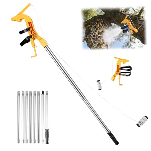 Sprühdosen Verlängerung Adapter Verlängerungsstangen Adapter mit 3 2m Teleskopstange Einstellbarer Spraydosen Einstellbarer Winkel Sprühstange für Spraydosen Wespenspray und Sprühfarbe