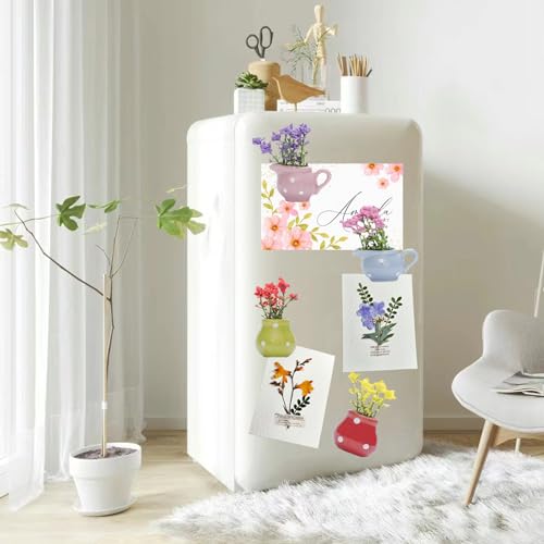 Imanes decorativos para refrigerador planta 3D 6 unidades miniatura 5