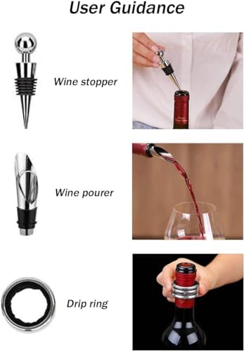 Cooko COMINHKG078781 Wine Opener Set,Wine Bottle Opener Including Foil Cutter thumb #3