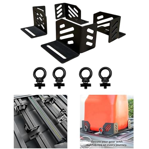 Barres de toit : accessoires de montage avec support d'angle stable et installation facile