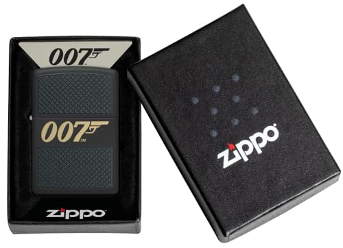 Encendedor Zippo James Bond Negro Mate miniatura 5