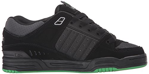 Image of Globe Mens Fusion Skate Shoes, Black /Black /Green, 14 M US