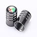 Hi-Trait 5Pcs Chrome Car Tire Valve Stem Caps for Alfa Romeo Giulia Stelvio Decorative Accessory