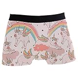 Mens Cartoon Cute Piggy Unicorn Hoher Bund Boxershorts Unterwäsche Trunk
