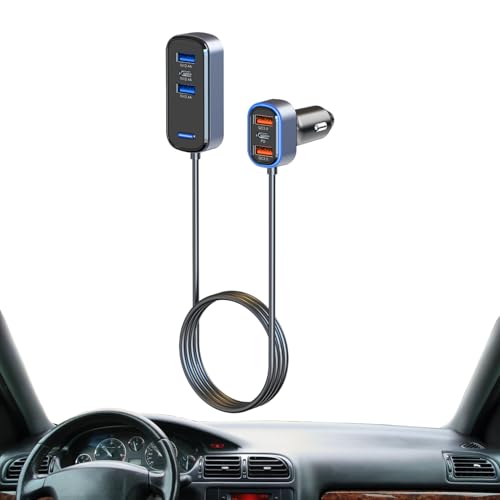 Cargadores De Teléfono Móvil Para Coche | 75W Universal Multi-Puertos | Adaptador USB Enchufe Cargador | Para Tablet Laptop SUV RV Truck Sedan Automóvil Viaje Casa Oficina Apartamento Mover