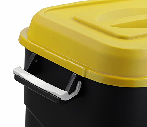 Contenedor de residuos Eco Tayg 95 l amarillo para reciclaje 3