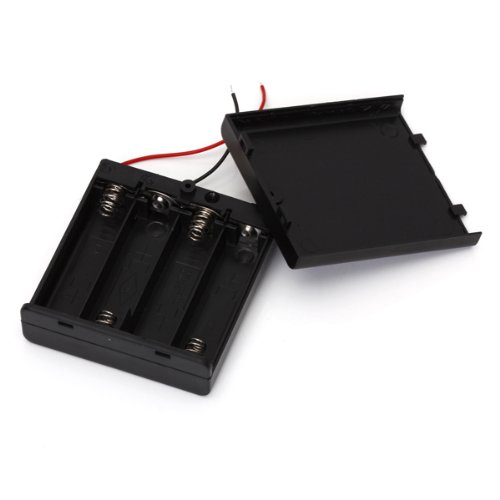 Generic 5X Battery Box Holder Case for 4 AA Batteries 6V with on/Off