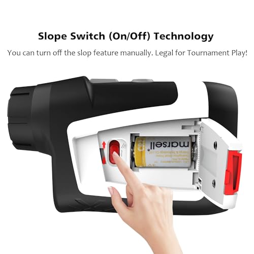 Image of Mileseey Golf Range Finder with Slope On /Off, 660 Yards Range finder with Flag-Lock and Vibration, Legal for Tournament Play, ±0.55yard Accuracy, 6X Magnification, Carrying Case, Free Battery