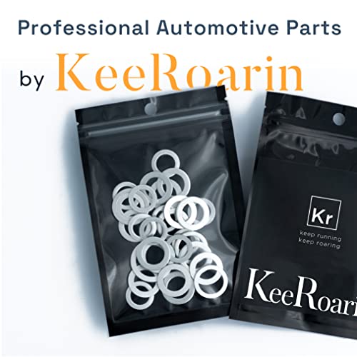 Image of 50Pcs M12 Oil Drain Plug Gasket, Aluminum Crush Washer, Seal Ring by KeeRoarin