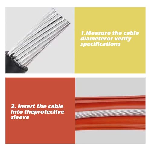 Générique Gaine Isolante Haute Tension pour câbles aériens extérieurs, Fixation par Boucle, Protection 10 kV-110 KV (Rouge - 35 KV, diamètre intérieur 32 mm/1,26 po) (Bleu - 10 KV)