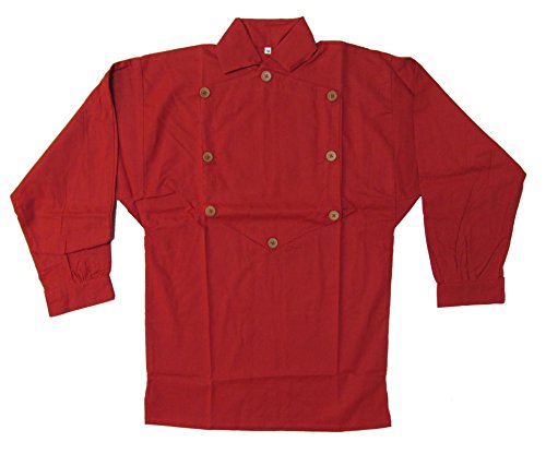 Reproduction Civil War Battle Shirt - Bib Shirt RED - 3XL