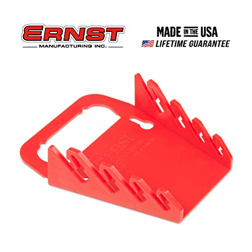 Image of Ernst Manufacturing 5040-Red Gripper Wrench Organizer, Holds 4 Wrenches, Red