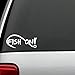 A1154 Fish On Bass Fishing Decal Sticker (White)