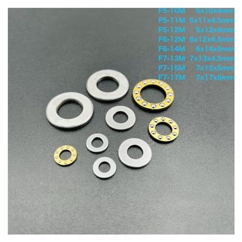 Butée à billes miniature F7-17M roulement poussée axiale x5pcs - 6