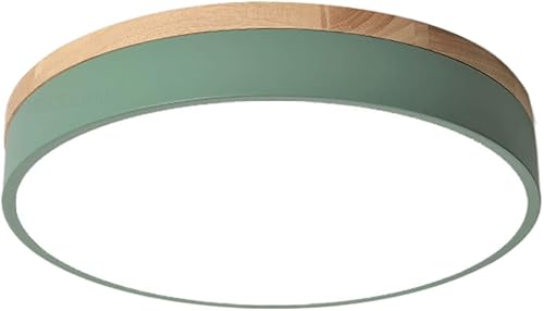 HDGNKG Lámpara de techo LED de madera de metal montaje empotrado súper brillante simple decoración de techo 3000k4000k6000k lámpara de techo