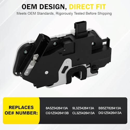 Image of Door Lock Latch Actuator Rear Left Side Compatible with 2010-2019 Ford Explorer F-150 Lobo Taurus 2010-2014 Lincoln Mark LT,5426413 937-677 9L3Z-5426413-A