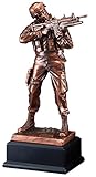 Hit Trophy Army Statue with Free Engraving with Free Engraving (Customize Now!)