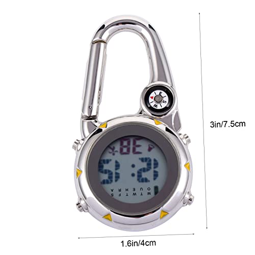 Reloj de montaña con clip y brújula para senderismo y camping 7