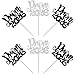36 PCS Prom 2026 Cupcake Toppers Glitter Prom Night Party 2026 Graduation Cupcake Picks Class of 2026 Cupcake Decorations for 2026 Graduation Prom Party Cake Decorations Supplies Black Silver gallery 3