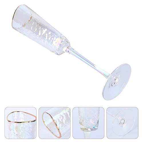 ABOOFAN 2 Pcs Taças de Champanhe de Cristal Taças de Champanhe Flauta de Vidro Flautas de Torrar par
