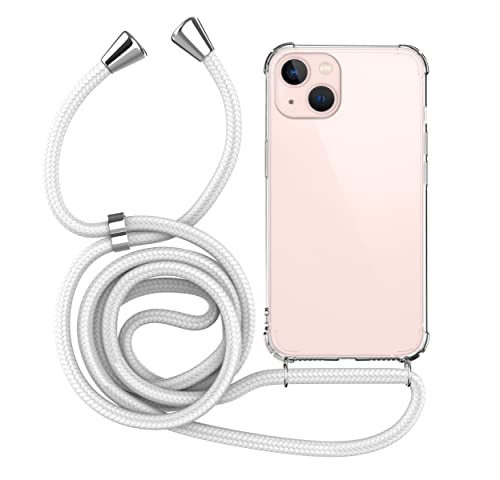 MyGadget Strap Case for Apple iPhone 14, Crossbody Phone Cover, TPU Silicone Case with Neck Holder