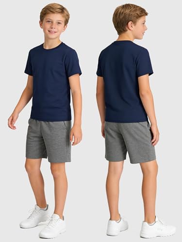 Image of HXP 6 Pack Boys Mesh Athletic Shirts Youth Kids Dry-Fit T-Shirts