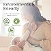 Azollia Reusable Non-Slip Nursing Pads, 14 Washable Organic Cotton Breast Pads, Ultra Absorbent & Leakproof, Soft, Thin & Discreet, Comfortable for Sensitive Skin, Postpartum Essential