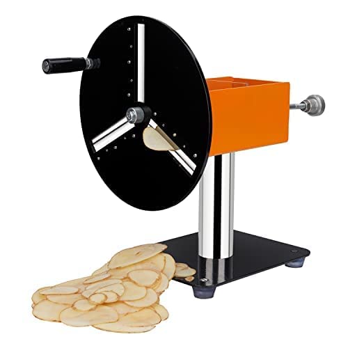 Image of Iron & Stainless Steel Potato Chips Maker & Veggies & Fruit Slicer /chippers Machine (3 Blade Potato Slicer)