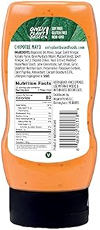 Only Plant Based Vegan Chipotle Mayonnaise, Squeeze Bottle, 11 Fl Oz