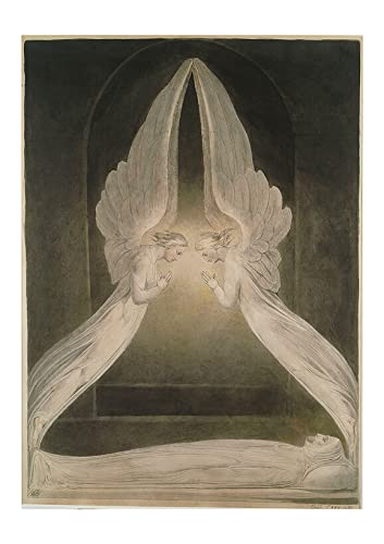 Affiche encadrée William Blake Christ in the Sepulchre petite affiche mate d'art