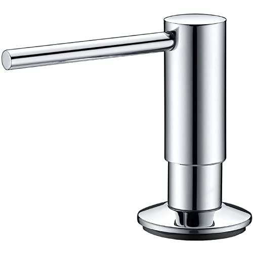 Mizzo Govaro Dispensador de Jabón 300 ml | 2 Años de Garantía | Accesorios Fregadero Cocina | Dosificador de Loción (Cromo) Cover