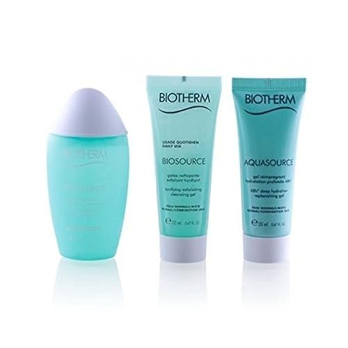 Biotherm aquasource Day Tripper regalo Conjunto 07oz 20ml biosource Limpiador 10oz 30ml biosource lo