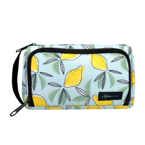 Sugar Medical IVF Supply Bag | IVF Gift | Store IVF Medications | Insulated Infertility Organizer | With Ice Pack (Lemon)