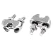 New Lon0167 Single Saddle Featured Screwed 4mm Wire reliable efficacy Rope Clip U Bolt Cable Clamp Fastener 2 Pcs(id:3c0 27 0f d37)
