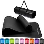 Tappetino Palestra Antiscivolo 8mm – Tappetino Yoga Antiscivolo e Pilates 183x60 cm con Tracolla, Tappetino Fitness per Ginnastica a Casa, Tappeto Yoga Spesso e Comfortevole