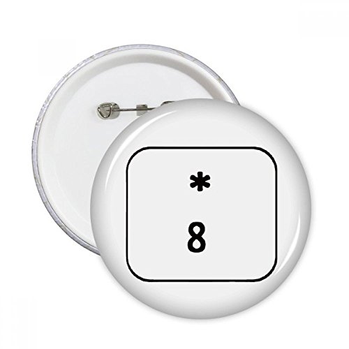 Clavier Symbole broche bouton badge pour personnaliser un sac ou une veste