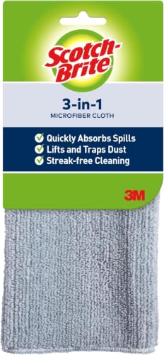 Image of Scotch-Brite 3-in-1 Microfiber Kitchen Cloth (Pack of 12)