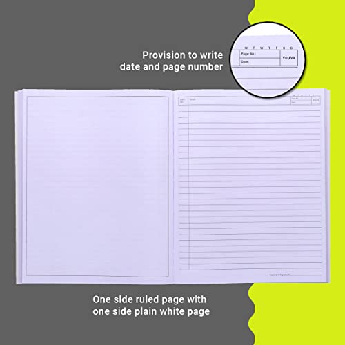 Image of YOUVA Navneet | Hard Bound /Hard Cover| Physics Practical Book with Video Content On The Go | 21.5X26.5 Cm | 1 Side Ruled & 1 Side Plain | 172 Pages
