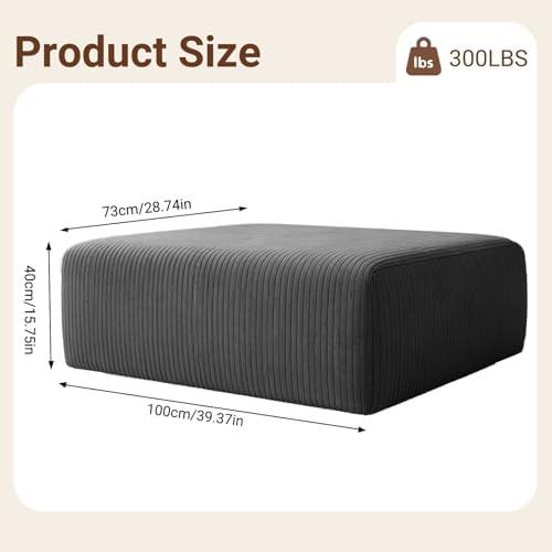 Modern Sectional Sofa - Deep Seat, No Assembly Required