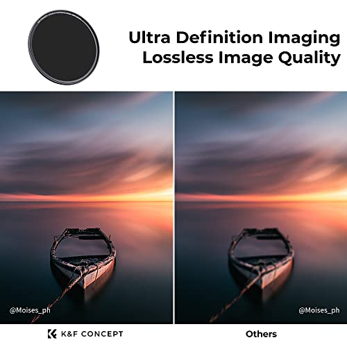 K&F CONCEPT 52mm 5-in-1 Magnetic Lens Filter Kit, Includes GND8+ ND8+ ND64+ ND1000+ Adapter Ring - Image 4