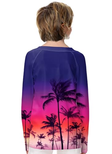 Image of Remimi Unisex Kids Rash Guard Long Sleeve SPF 50+ Tie Dye Sun Shirt 3-12 Years