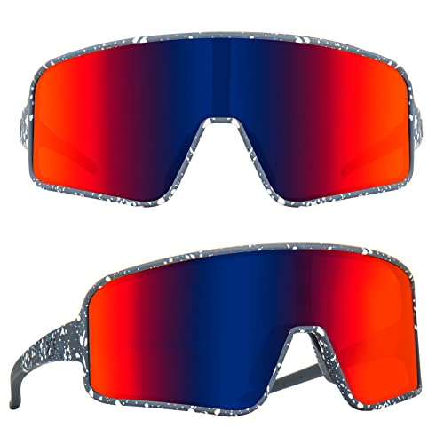 Image of MAXJULI Polarized Sunglasses for Men Women, Windproof Outdoor Sports Cycling Running UV400 Protection Sun Glasses 8121