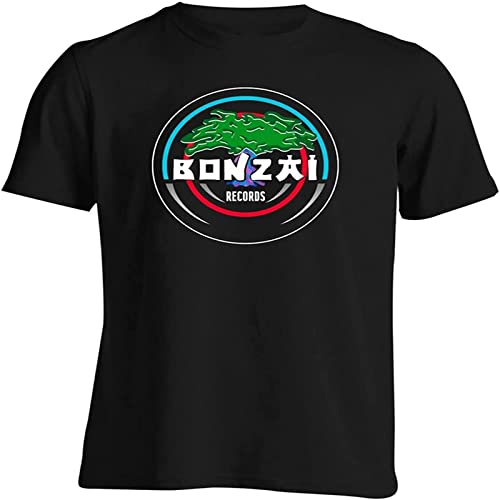 Bonzai Records T Shirt Techno Trance Hardcore Black Medium Cover