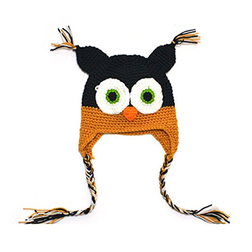 Crochet Owl Hat Baby Handmade Owl hat Penguin Hat Baby Photography Prop Hat Owl Hat for Toddlers Winter Hat