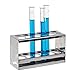 BrandTech B8210 Stainless Steel Test Tube Rack, 17mm x 12 tubes, 145mm Length x 52mm Width x 90mm Height