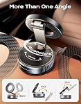 Viccux 2026 Upgraded [Nano Gel+Vacuum Suction] Phone Holder Car for MagSafe, 360° Adjustable & 2400GF Strong Magnetic Car Phone Holder Mount, Dashboard Car Phone Mount for iPhone 17/16/15/14/13/12