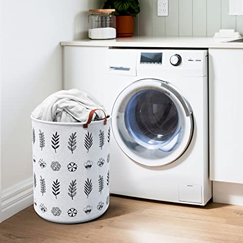 Large Laundry Hamper For Dirty Clothes, Cloths & Towels | Tall, Big Basket For Extra Loads | Xl Size, Sturdy, Collapsible, Portable & Waterproof | Cute, Modern | Kids, Nursery, Girls, Baby (2 Baskets) #TOP5